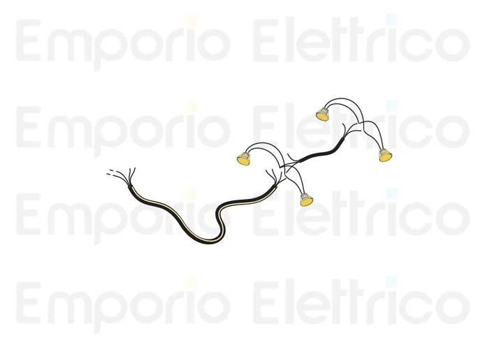 fadini ricambio cavo elettrico con 4 faretti a led per bayt 980 97376