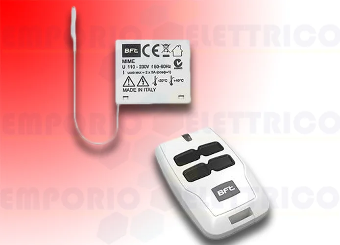 bft ricevente bicanale da interno 433 mhz mime ac kit r400005 2611779