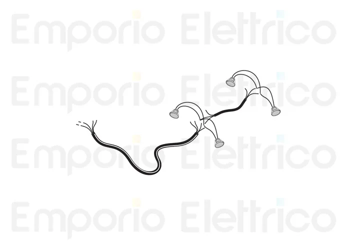 fadini ricambio cavo elettrico con 4 faretti a led per bayt 980 97376