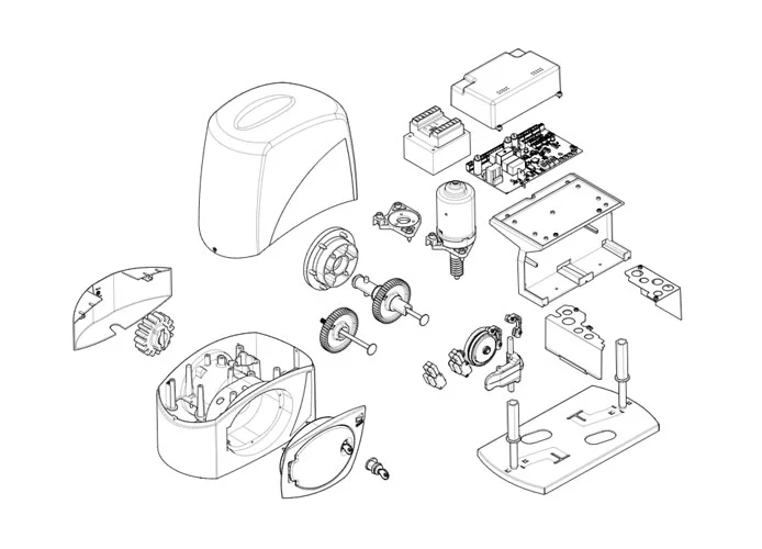 came pagina ricambi per motore bx-243