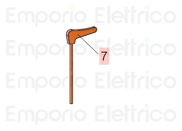 faac ricambio chiave sblocco 390-550-trigon-breeze 713001