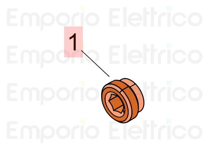 faac ricambio ghiera ritegno valvole ottone 7049005
