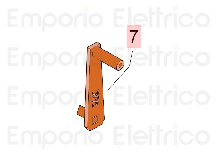 faac ricambio chiave sblocco triangolare 7130035