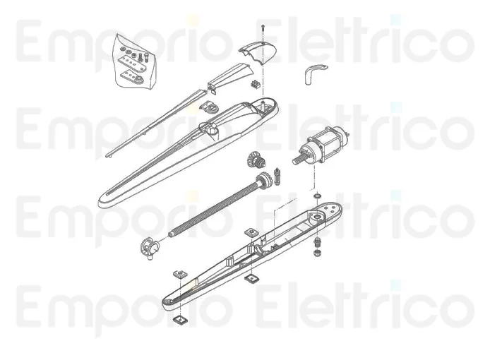 beninca ricambio motore per bob21-30ma 115v 50-60hz per bob21ma-115 9686878
