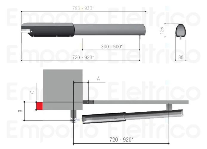 came motoriduttore ati 230v 001a5000a a5000a
