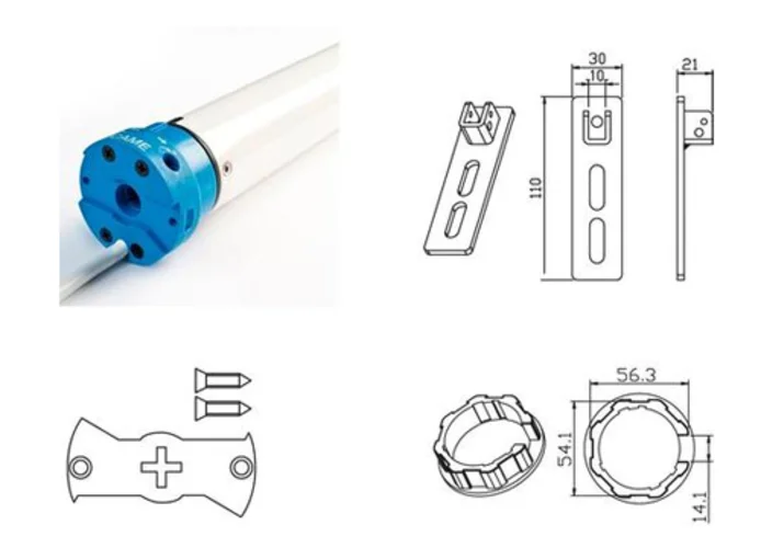 came kit motore tubolare per tapparelle mondrian 5 230v uy0020 001uy0020