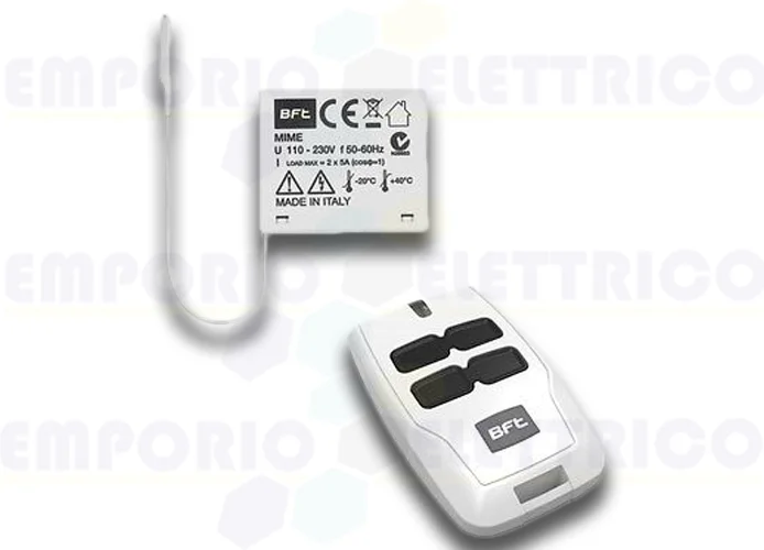 bft ricevente bicanale da interno 433 mhz mime ac kit r400005 2611779
