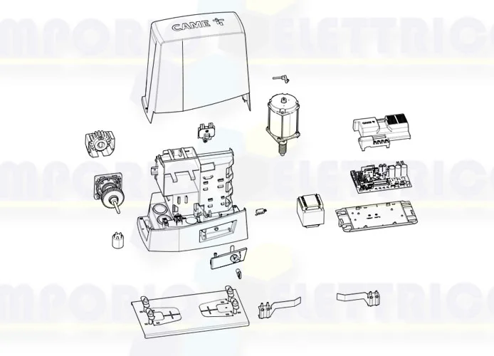 came pagina ricambi per motore bkv15ags 801ms-0300