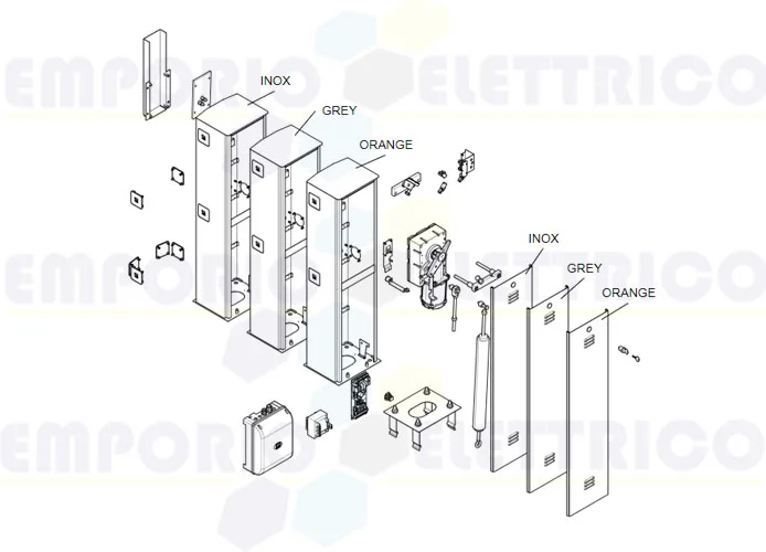 came pagina ricambi per barriere g4000-g4001-g4000n v.1 