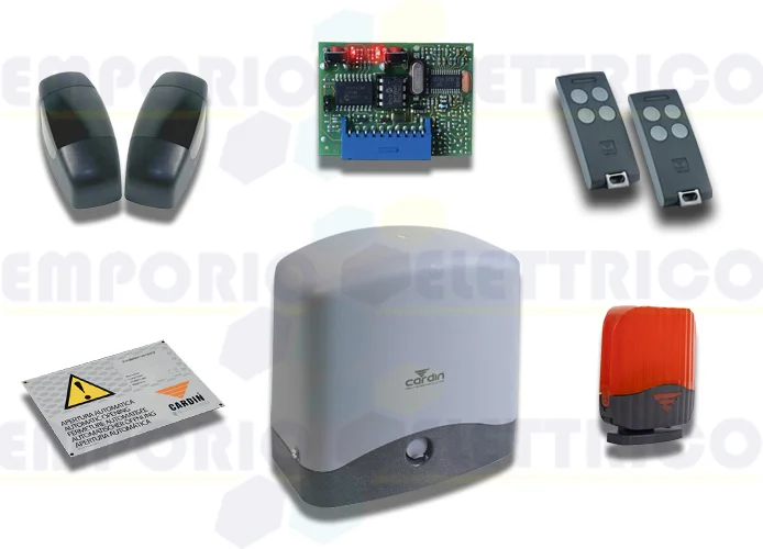 cardin kit per cancelli scorrevoli con peso anta 300kg 24v kt-slacefast