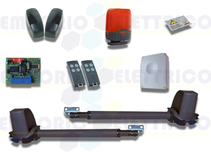 cardin kit per cancelli a battente con anta fino a 2m (150kg) 24v kt-bltag